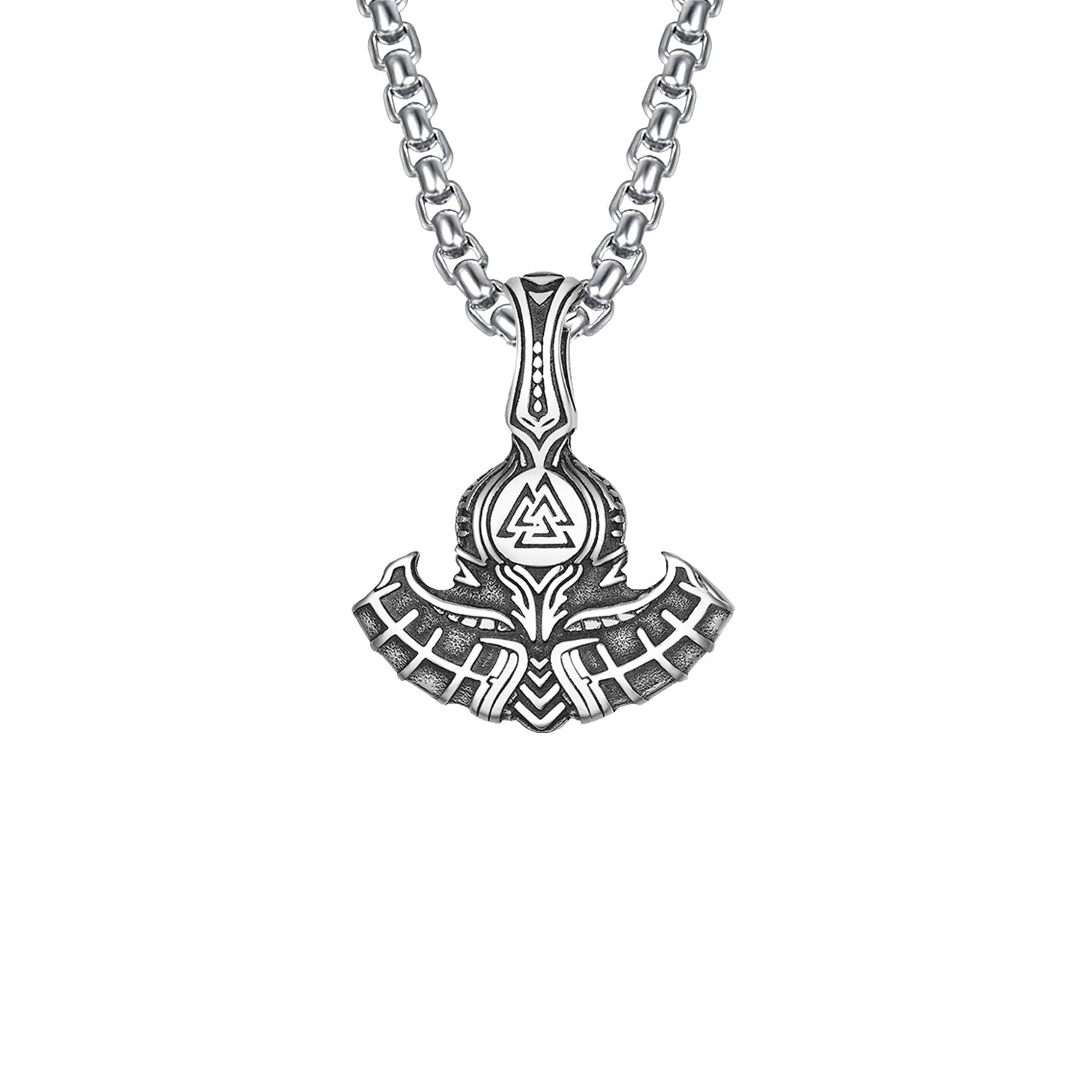 Wholesale Vintage Titanium Snake Gemstone Pendant Necklace